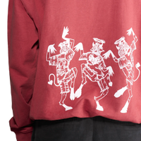 dettaglio sul retro della felpa boogie night