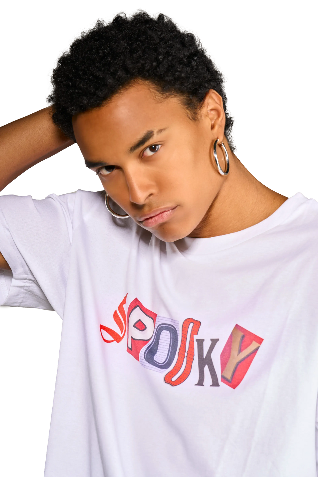 Zoom su grafica della maglietta Spooky Factory