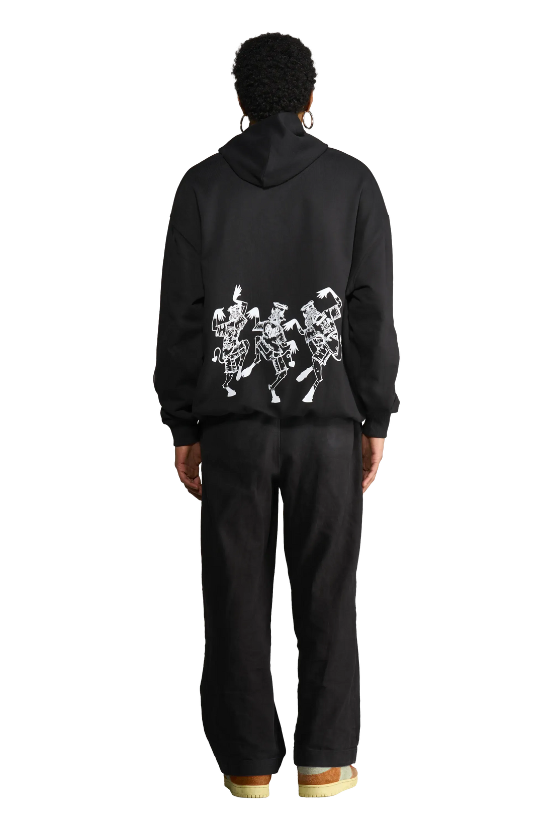 felpa Boogie night indossata dal modello vista dal retro