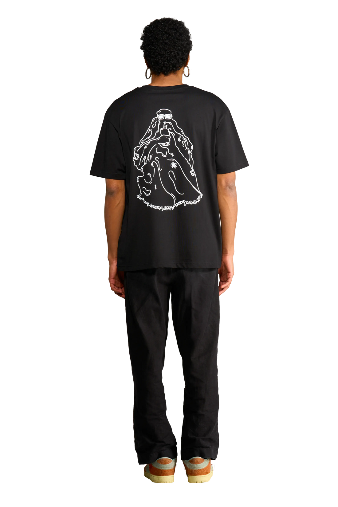 retro della t-shirt “Goosebumps” con logo Spooky sul davanti
